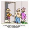Cartoon: Ausreichend (small) by Karsten Schley tagged männer,frauen,kultur,freunde,freundschaft,familie,liebe,ehe,sex,beziehungen