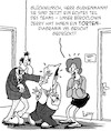 Cartoon: Büro-Clown (small) by Karsten Schley tagged arbeit,büro,wirtschaft,business,kollegen,mitarbeitende,clowns,tortendiagramme,akzeptanz,beziehungen,gesellschaft