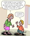 Cartoon: Career (small) by Karsten Schley tagged climate,school,strikes,education,science,fff,families,politics,children,society