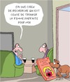 Cartoon: Chien de Recherche (small) by Karsten Schley tagged amour,femmes,hommes,sexe,relations,chiens,animaux