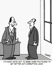 Cartoon: Corruption (small) by Karsten Schley tagged business,money,politics,politicians,crime