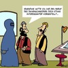Cartoon: Damenmode (small) by Karsten Schley tagged religion,muslime,islam,frauen,mode,damenmode