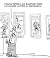 Cartoon: Danke Mama! (small) by Karsten Schley tagged eltern,kinder,kultur,mütter,söhne,erfolg,kunst,malerei,museen,erbe,familie,liebe,gesellschaft