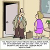 Cartoon: Der Chef ist so blöd!! (small) by Karsten Schley tagged arbeit,arbeitgeber,arbeitnehmer,business,vorgesetzte,angestellte,kompetenz,ehe,familie,männer,frauen,wirtschaft