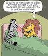 Cartoon: Discretion (small) by Karsten Schley tagged animaux,amour,sexe,nature,medias,presse,societe
