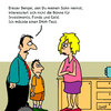Cartoon: DNA - Test (small) by Karsten Schley tagged gesellschaft,gesundheit,vaterschaft,kinder,eltern