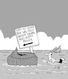 Cartoon: Einsame-Insel-Cartoon (small) by Karsten Schley tagged einsame,inseln,reisen,kreuzfahrten,schiffe,seefahrt,tourismus,havarien,schiffsuntergänge,schiffbruch,schiffbrüchige,wale,walkacke,meere,ozeane,natur