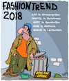 Cartoon: Fashiontrend 2018 (small) by Karsten Schley tagged mode,trends,armut,gesellschaft,mindestlohn,minijobs,obdachlosigkeit,soziales,arbeitslosigkeit,politik,deutschland,europa
