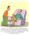 Cartoon: Faule Jugend (small) by Karsten Schley tagged jugend,faulheit,genartionen,generationskonflikt,eltern,kinder,familien,gesellschaft,soziales