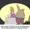 Cartoon: Fitness (small) by Karsten Schley tagged männer,frauen,liebe,ehe,fitness,gesundheit,gastronomie,restaurants,ernährung,übergewicht,fettleibigkeit,sport