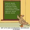 Cartoon: Fremdsprachen (small) by Karsten Schley tagged lernen,schule,universität,sprachen,fremdsprachen,tiere,enten,bildung