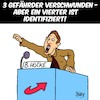 Cartoon: Gefährder (small) by Karsten Schley tagged höcke,politik,neonazis,rechtsextremismus,afd,wahlen,populismus,demokratie,terrorismus,gesellschaft