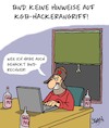 Cartoon: Gehackt (small) by Karsten Schley tagged politik,hacker,bnd,russland,europa,deutschland,kgb,fsb,wahlen,kriminalität,putin,geheimdienste,manipulation