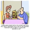 Cartoon: Gesunde Ernährung (small) by Karsten Schley tagged essen,ernährung,gewicht,übergewicht,fettleibigkeit,gesundheit,fastfood