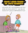 Cartoon: Gewalt gegen Frauen (small) by Karsten Schley tagged frauen,gewalt,männer,kriminalität,gesellschaft,justiz,medien,politik