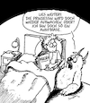 Cartoon: GRUSELIG!! (small) by Karsten Schley tagged kinder,bücher,kinderbücher,märchen,monster,lesen,medien,literatur,angst,gesellschaft