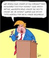 Cartoon: Gute Arbeit  Mr. President! (small) by Karsten Schley tagged covid19,trump,politik,tod,usa,wahlen,demokratie,gesundheit,gesellschaft