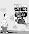 Cartoon: Ich SCHWÖRE!! (small) by Karsten Schley tagged literatur,verschwörungstheorien,horror,unterhaltung,medien,filme,internet,gesellschaft