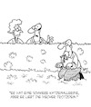 Cartoon: Katzenallergie (small) by Karsten Schley tagged gesundheit,allergien,katzenallergie,krankheiten,nachbarn,garten,haustiere,natur,gesellschaft