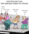 Cartoon: Keine bösen Worte mehr! (small) by Karsten Schley tagged woke,sprachdiktatur,tradition,kultur,politik,medien,sprachen,gesellschaft,deutschland