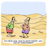 Cartoon: Komm spielen! (small) by Karsten Schley tagged spielen,wüste,wetter,umwelt,natur,hitze,klima,menschen,sand