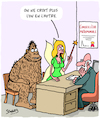 Cartoon: La Foi (small) by Karsten Schley tagged mariage,amour,relations,mythes,legendes,bigfoot,literature