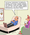 Cartoon: Männer und Gefühle (small) by Karsten Schley tagged männer,gefühle,emotionen,psychiatrie,psychologie,wirtschaft,wirtschaftsprognose,bip,politik,gesellschaft