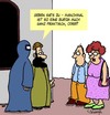 Cartoon: Manchmal (small) by Karsten Schley tagged religion,islam,muslime,männer,frauen,burqa,tourismus