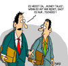 Cartoon: Money Talks (small) by Karsten Schley tagged geld,business,investments,einkommen,arbeitnehmer,gesellschaft,wirtschaft