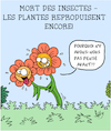 Cartoon: Mort des Insectes (small) by Karsten Schley tagged plantes,insectes,gents,nature,climat