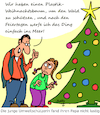 Cartoon: Nicht lustig! (small) by Karsten Schley tagged umweltschutz,natur,plastik,meere,weihnachten,wald,jugend,eltern,kinder,väter,familie,feiertage,religion,christentum,gesellschaft