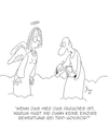 Cartoon: Paradiesisch! (small) by Karsten Schley tagged paradies,religion,himmel,engel,christentum,kirche,glaube,bewertungen,internet,reisen,tripadvisor,gesellschaft