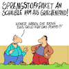 Cartoon: Portokasse (small) by Karsten Schley tagged griechenland,schulden,schäuble,deutschland,eu,iwf,terrorismus,extremismus,anschlag,post,geld