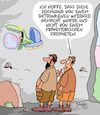 Cartoon: Prophetisch (small) by Karsten Schley tagged zukunft,propheten,kunst,prähistorisches,forscher,wissenschaft,höhlen,höhlenforscher,aliens,erde