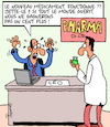Cartoon: Sante (small) by Karsten Schley tagged sante,pharma,recherche,profits,medicaments,economie,societe