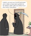 Cartoon: Schnell erledigt (small) by Karsten Schley tagged coronavirus,moria,flüchtlinge,gesundheit,tod,politik,europa,corvid19,gesellschaft