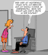 Cartoon: Schockierend!! (small) by Karsten Schley tagged büro,wirtschaft,arbeit,arbeitgeber,arbeitnehmer,vorgesetzte,chefs,leben,tod,trauer,gesellschaft