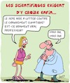 Cartoon: Science (small) by Karsten Schley tagged scientifiques,climat,environnement,medias,education