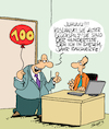 Cartoon: So ein Glückspilz! (small) by Karsten Schley tagged arbeitgeber,arbeitnehmer,büro,industrie,arbeitsplatzabbau,entlassungen,soziales,kapitalismus,gesellschaft,business,wirtschaft