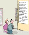 Cartoon: Super Service! (small) by Karsten Schley tagged museen,kultur,kunst,extremismus,religion,politik,kundenservice,gesellschaft