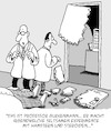 Cartoon: Tierversuche (small) by Karsten Schley tagged tierversuche,genetik,akademiker,wissenschaft,ethik,wissenschaftler,medizin,budgets,pharma,bodybuilding,doping