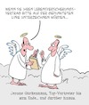 Cartoon: Top-Vertreter (small) by Karsten Schley tagged vetreter,business,verkaufen,versicherungen,wirtschaft,lebensversicherungen,jenseits,leben,tod,religion