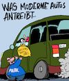 Cartoon: Treibstoff (small) by Karsten Schley tagged autos,autoindustrie,abgase,umwelt,euronorm,diesel,politik,aufsichtsräre,treibstoff,deutschland,europa