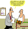 Cartoon: Überweisung (small) by Karsten Schley tagged gesundheit ärzte medizin männer leben