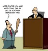 Cartoon: Überzeugen (small) by Karsten Schley tagged gesetz,recht,rechtsprechung,gerichte,justiz,anwälte,strafverteidiger,richter,schöffen