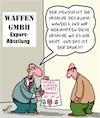 Cartoon: Ursachenbekämpfung (small) by Karsten Schley tagged waffenexporte,politik,klimawandel,kriege,wirtschaft,business,profite,kapitalismus