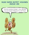 Cartoon: Veganer Anzug (small) by Karsten Schley tagged kleidung,industrie,umwelt,wirtschaft,business,anzüge,mode