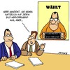 Cartoon: Wahlkampf (small) by Karsten Schley tagged wahlen,wahlkampf,politik,politiker,pr,korruption,demokratie,parteien,regierung,opposition,deutschland,gesellschaft