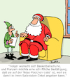 Cartoon: Weihnachtswünsche (small) by Karsten Schley tagged weihnachten,christentum,weihnachtsmann,geschenke,wünsche,elfen,religion,mythen,feiertage,gesellschaft