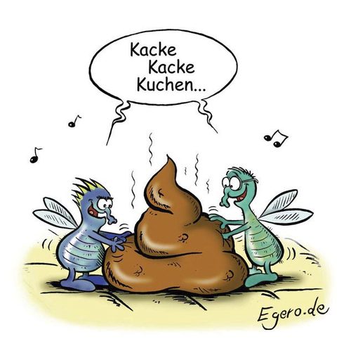Cartoon: Fliegengebäck (medium) by Egero tagged eger,egero,backen,fliegen